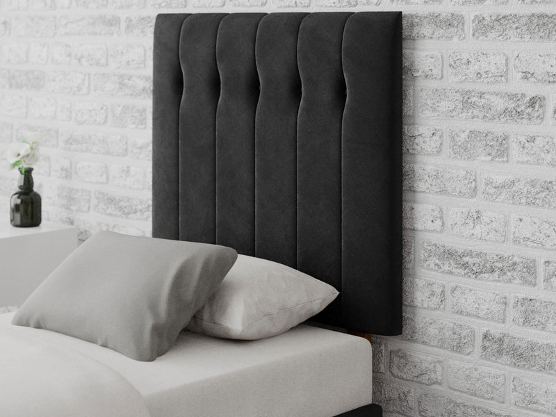 Hepburn Headboard 80 cm - Plush Velvet - Ebony