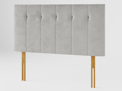 Hepburn Headboard 80 cm - Plush Velvet - Light Silver