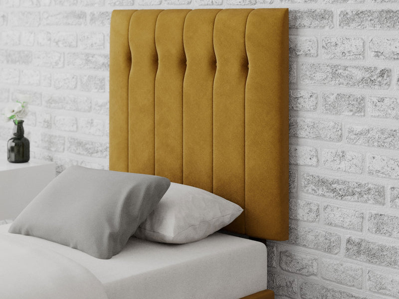 Hepburn Headboard 80 cm - Plush Velvet - Ochre