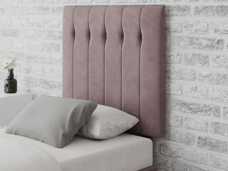 Hepburn Headboard 80 cm - Plush Velvet - Blush