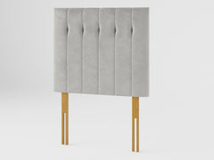 Hepburn Headboard 80 cm - Plush Velvet - Light Silver