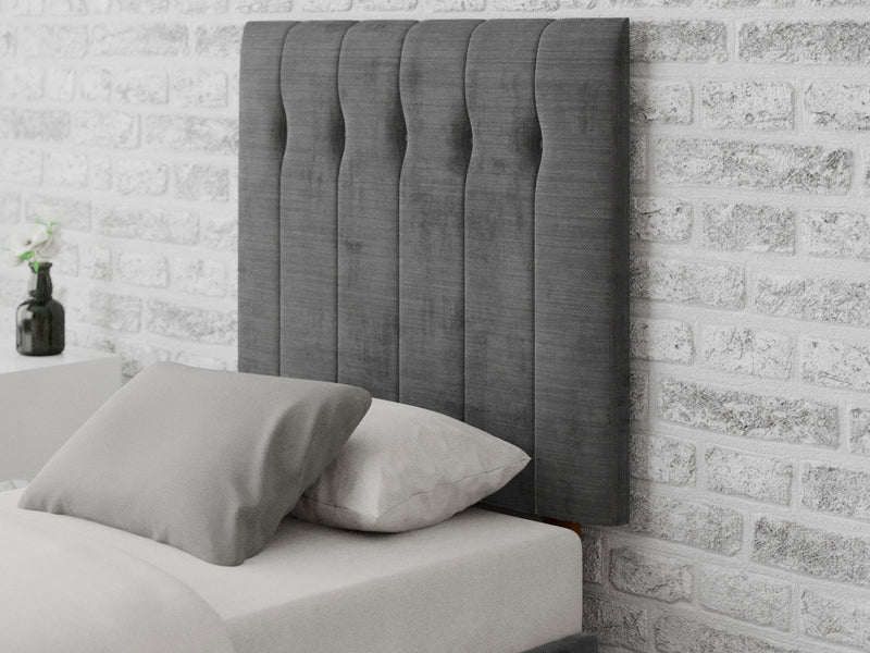 Hepburn Headboard 80 cm - Firenza Velour - Charcoal