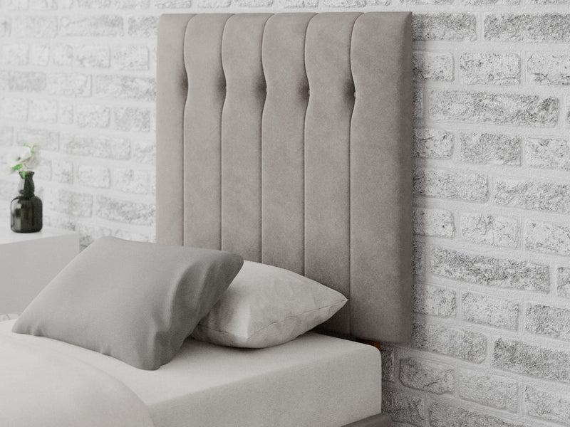 Hepburn Headboard 80 cm - Plush Velvet - Silver