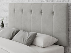 Hepburn Headboard 80 cm - Plush Velvet - Light Silver