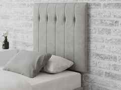 Hepburn Headboard 80 cm - Plush Velvet - Light Silver