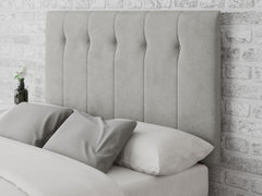 Hepburn Headboard 80 cm - Plush Velvet - Light Silver