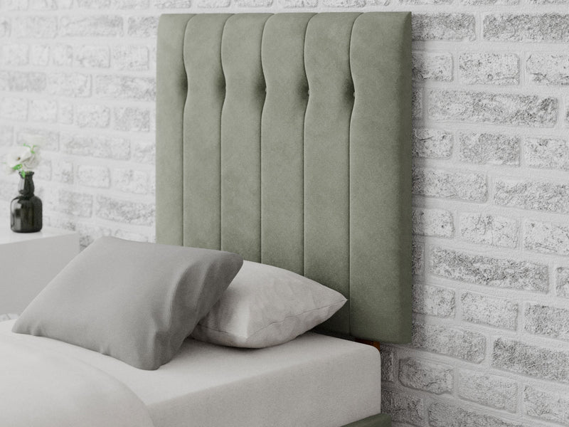 Hepburn Headboard 80 cm - Plush Velvet - Duck Egg