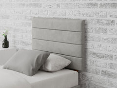 Kelly Headboard 60 cm - Plush Velvet - Light Silver