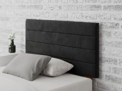 Kelly Headboard 60 cm - Plush Velvet - Ebony