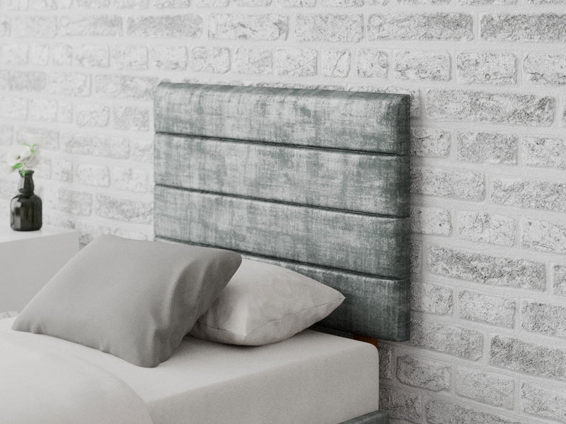 Kelly Headboard 60 cm - Distressed Velvet - Platinum