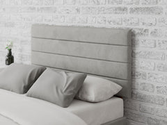 Kelly Headboard 60 cm - Plush Velvet - Light Silver