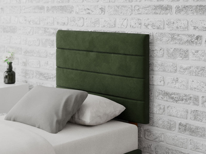 Kelly Headboard 60 cm - Plush Velvet - Forest Green