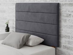 Kelly Headboard 80 cm - Plush Velvet - Steel