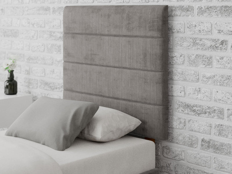 Kelly Headboard 80 cm - Firenza Velour - Silver