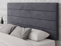 Kelly Headboard 80 cm - Plush Velvet - Steel