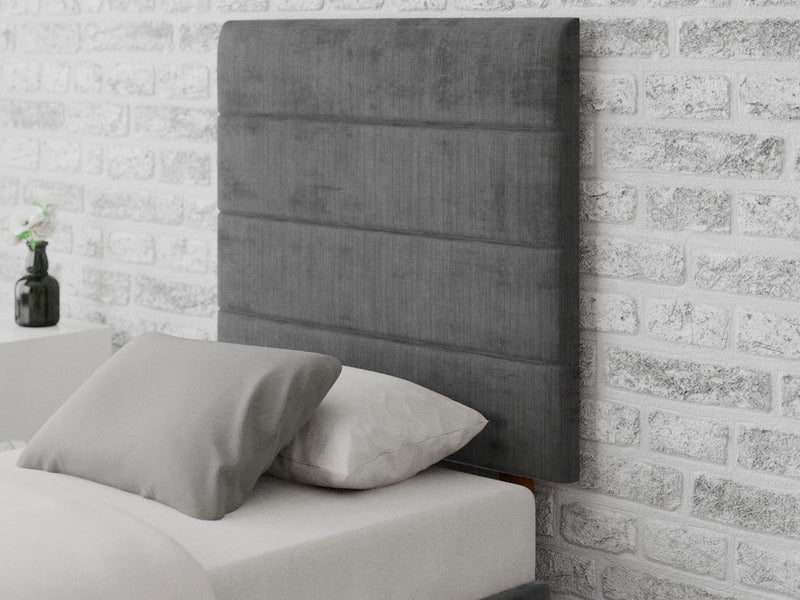 Kelly Headboard 80 cm - Firenza Velour - Charcoal