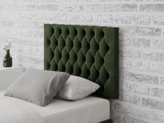 Monroe Headboard 60 cm - Plush Velvet - Forest Green