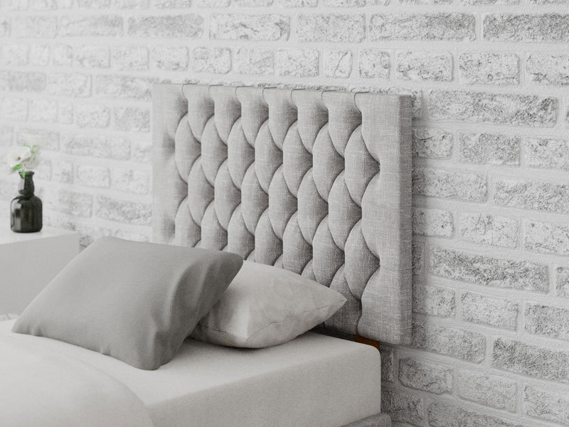 Monroe Headboard 60 cm - Pure Pastel Cotton - Storm