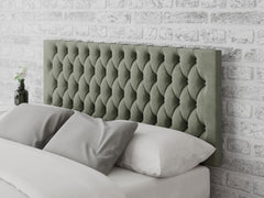 Monroe Headboard 60 cm - Plush Velvet - Duck Egg