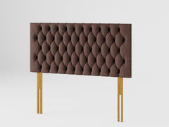 Monroe Headboard 60 cm - Yorkshire Knit - Chocolate