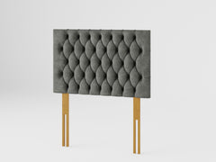 Monroe Headboard 60 cm - Kimiyo Linen - Granite