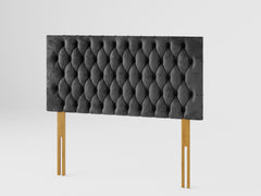 Monroe Headboard 60 cm - Mirazzi Velvet - Black