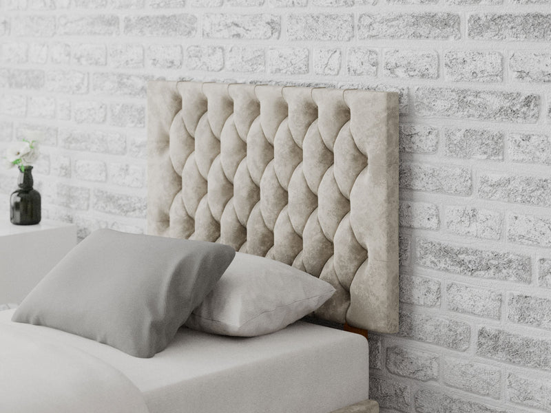 Monroe Headboard 60 cm - Mirazzi Velvet - Pearl