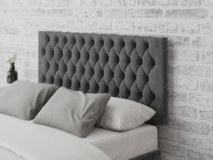 Monroe Headboard 60 cm - Firenza Velour - Charcoal