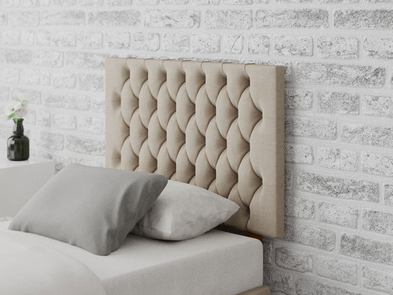 Monroe Headboard 60 cm - Malham Weave - Cream