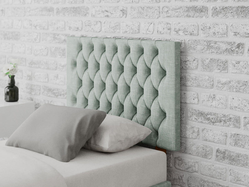 Monroe Headboard 60 cm - Pure Pastel Cotton - Eau De Nil