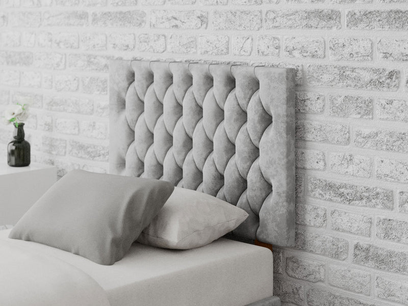 Monroe Headboard 60 cm - Mirazzi Velvet - Silver