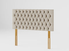 Monroe Headboard 60 cm - Malham Weave - Cream