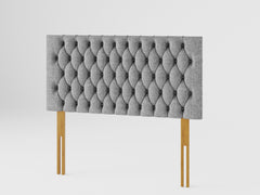 Monroe Headboard 60 cm - Saxon Twill - Grey