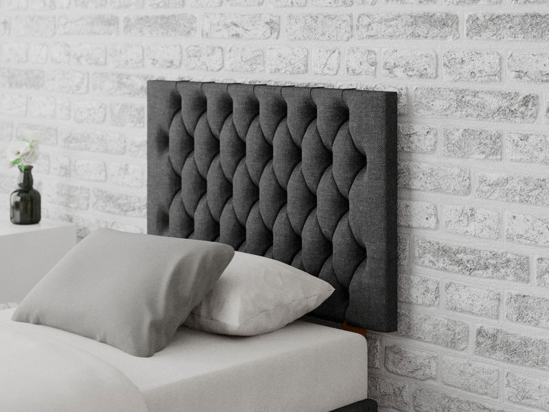 Monroe Headboard 60 cm - Saxon Twill - Charcoal