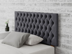 Monroe Headboard 60 cm - Plush Velvet - Steel