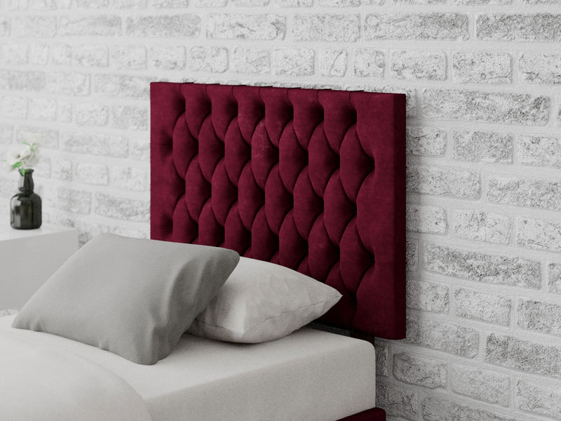 Monroe Headboard 60 cm - Kimiyo Linen - Bordeaux