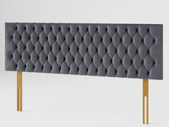 Monroe Headboard 60 cm - Plush Velvet - Steel