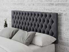 Monroe Headboard 60 cm - Plush Velvet - Steel