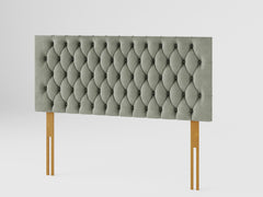 Monroe Headboard 60 cm - Plush Velvet - Duck Egg