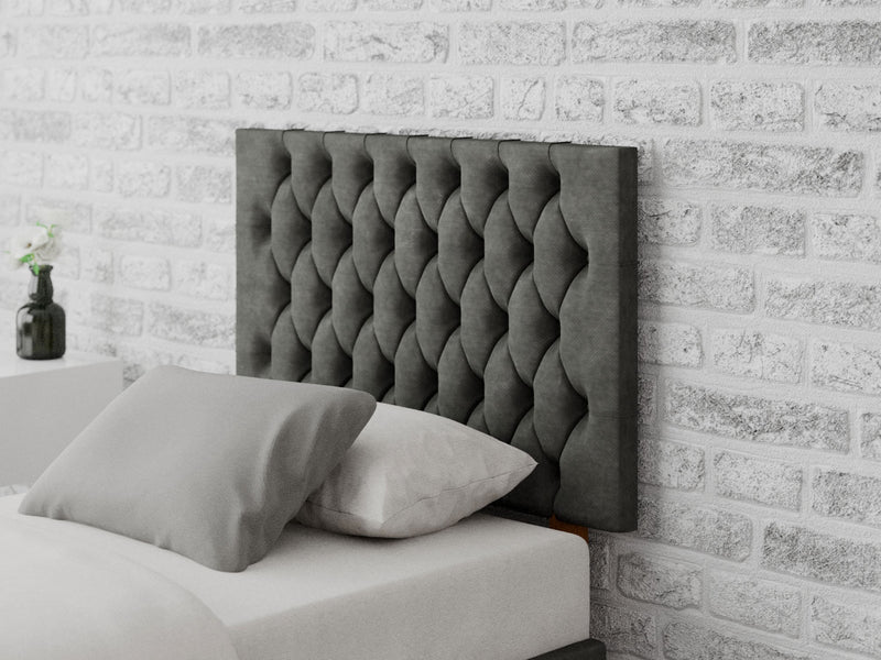 Monroe Headboard 60 cm - Kimiyo Linen - Granite