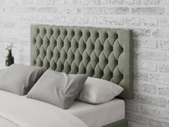 Monroe Headboard 60 cm - Plush Velvet - Duck Egg