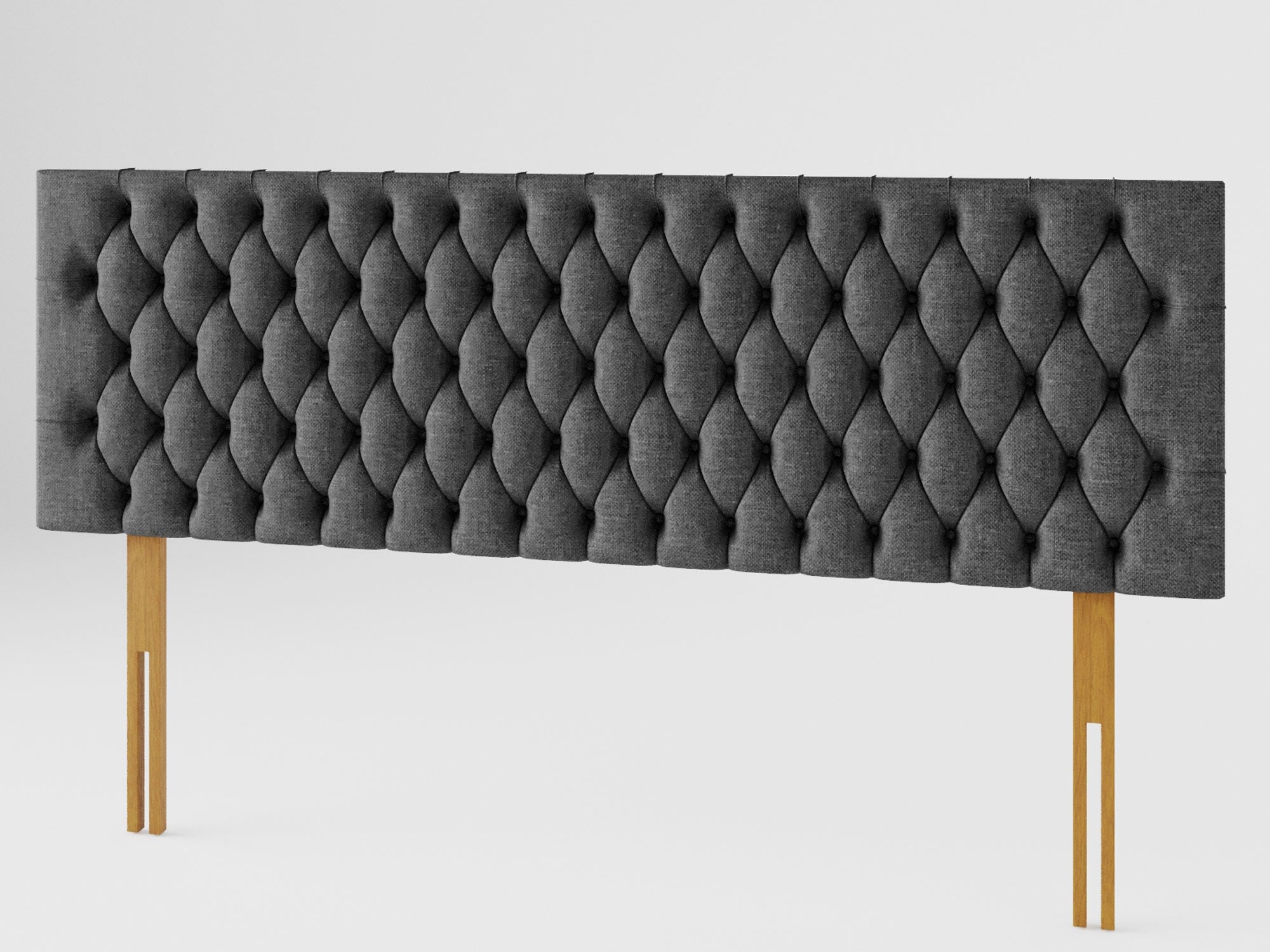 Monroe Headboard 60 cm - Saxon Twill - Charcoal