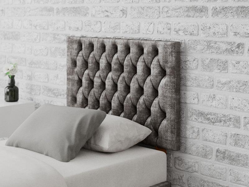 Monroe Headboard 60 cm - Distressed Velvet - Slate