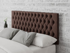 Monroe Headboard 60 cm - Yorkshire Knit - Chocolate