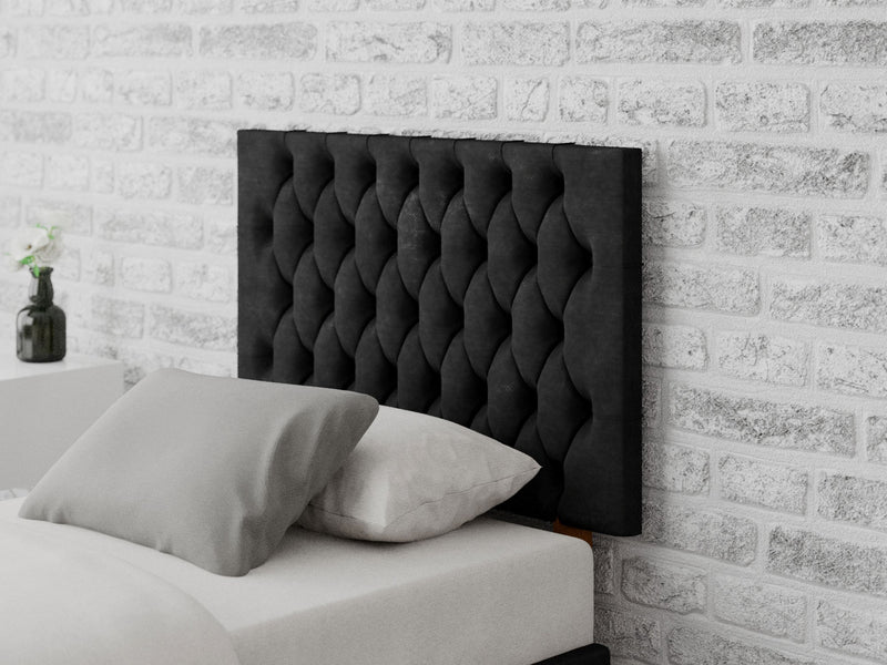 Monroe Headboard 60 cm - Kimiyo Linen - Charcoal