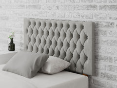 Monroe Headboard 60 cm - Plush Velvet - Light Silver