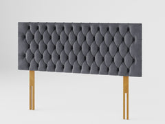 Monroe Headboard 60 cm - Plush Velvet - Steel