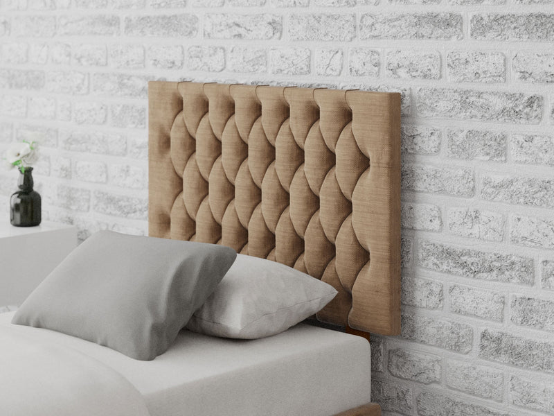 Monroe Headboard 60 cm - Firenza Velour - Champagne