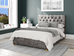 Olivier Fabric Ottoman Bed - Distressed Velvet - Slate