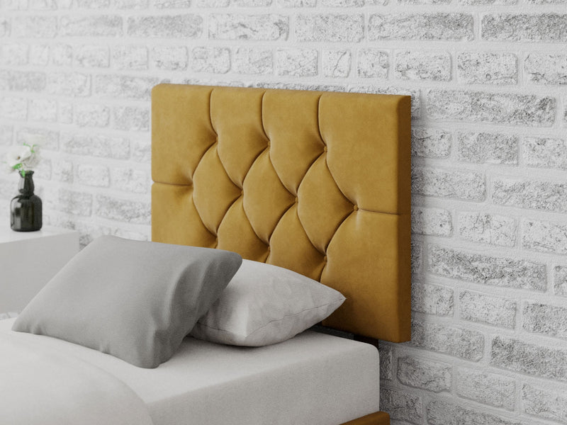 Olivier Headboard 60 cm - Plush Velvet - Ochre